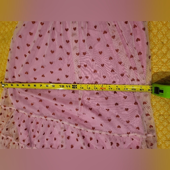 Betsey Johnson Pink Glitter Heart Dress - Picture 3 of 5